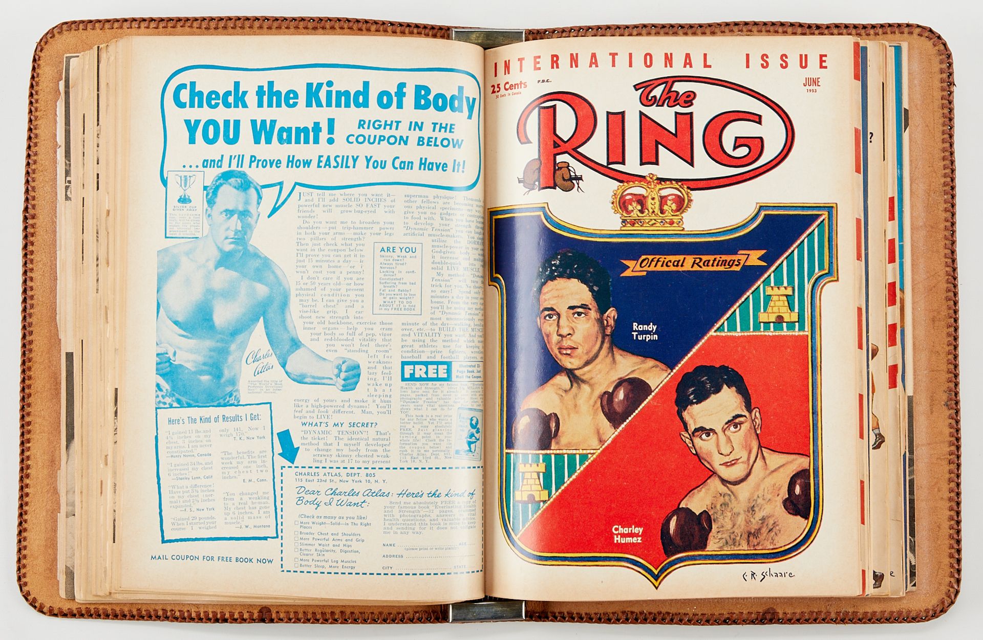 The Ring 1953 Record Book w/ Leather Binding - Bild 6 aus 9