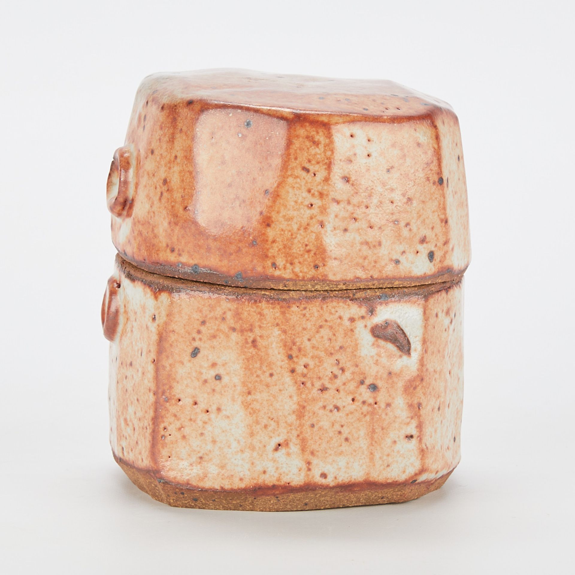 Warren MacKenzie Shino Ceramic Box - Marked - Bild 2 aus 9