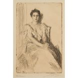 Anders Zorn "Mrs. Cleveland II" Etching 1899