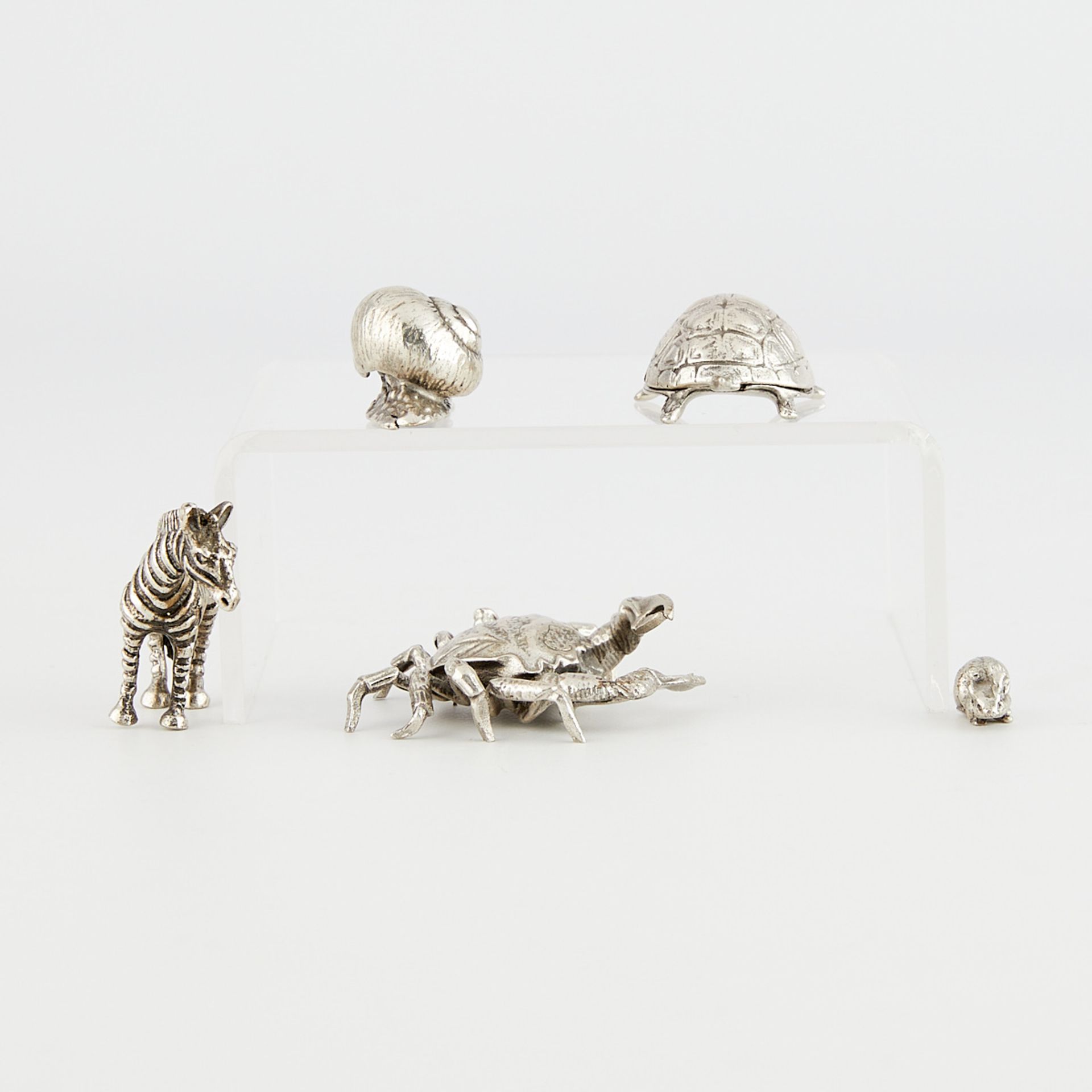 5 Florentine 800 Silver Miniature Animals - Image 6 of 13