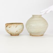 2 Studio Ceramic Vessels - Wayne Branum