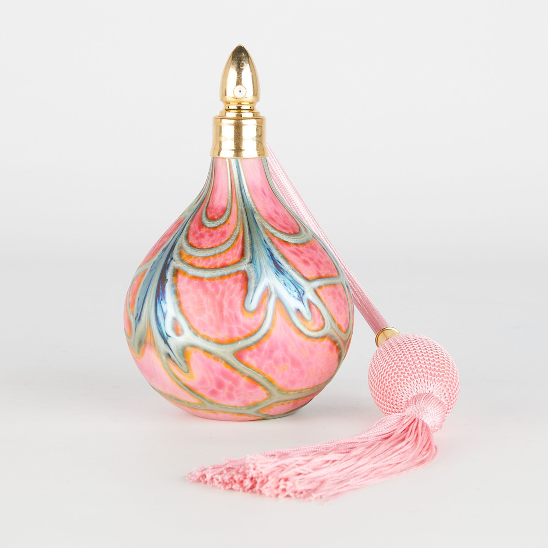 Daniel Lotton Pink Glass Perfume Atomizer - Image 6 of 9