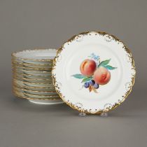 Set 12 Meissen Porcelain Fruit Plates