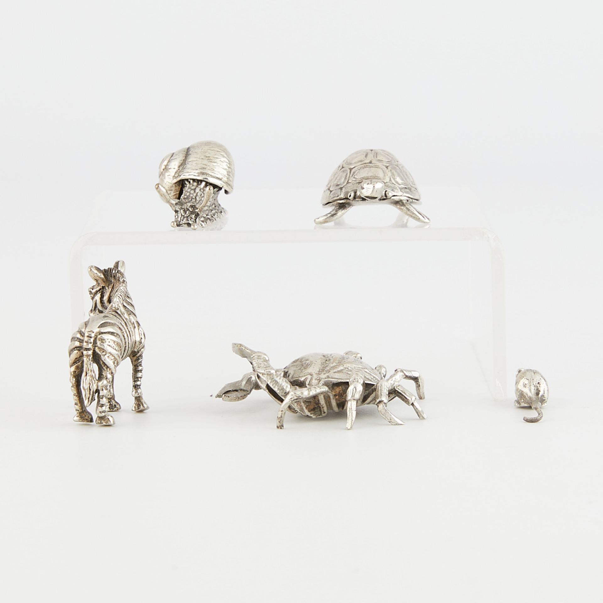 5 Florentine 800 Silver Miniature Animals - Image 4 of 13