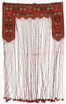 Middle Eastern Kapanuk Wool Wall Rug 7'2" x 4'7"