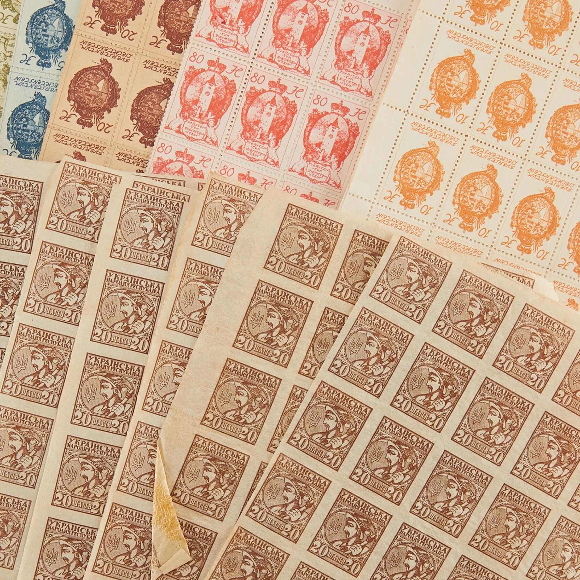 Lrg Grp Stamp Sheets from Liechtenstein & Ukraine - Image 2 of 5