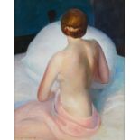 Guy Pene Du Bois "Blonde Nude" Painting