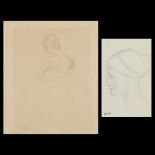 2 Fantin-Latour & Roux French Portrait Drawings