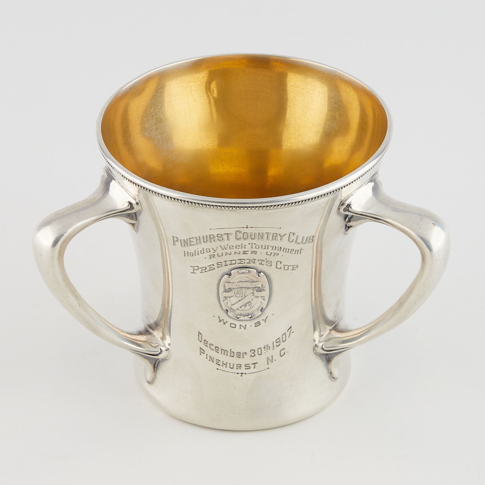 Gorham Tri-Handle Sterling Silver Cup 8.84 ozt - Bild 6 aus 7