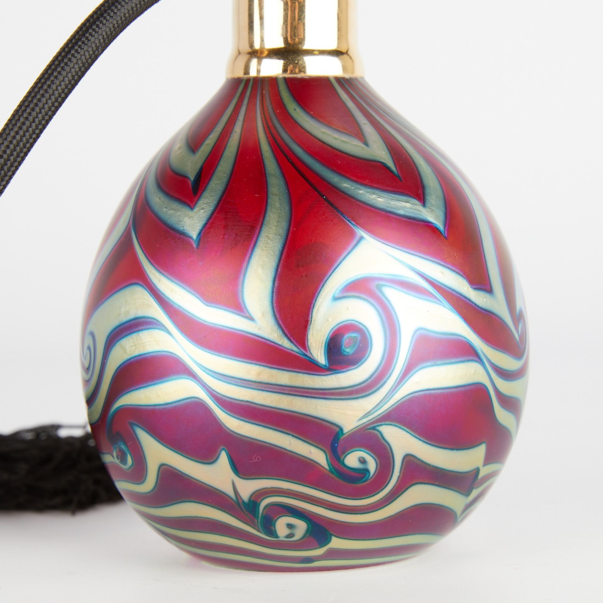 Daniel Lotton Purple Glass Perfume Atomizer - Image 9 of 10