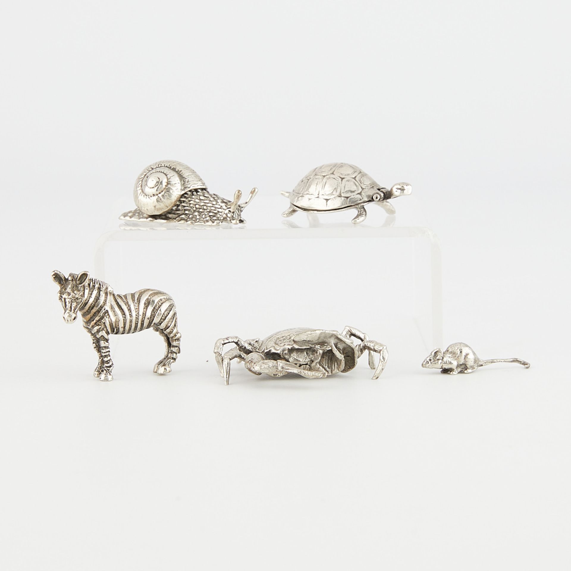 5 Florentine 800 Silver Miniature Animals - Image 3 of 13