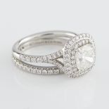 Tiffany & Co "Soleste" Diamond & Platinum Ring Set