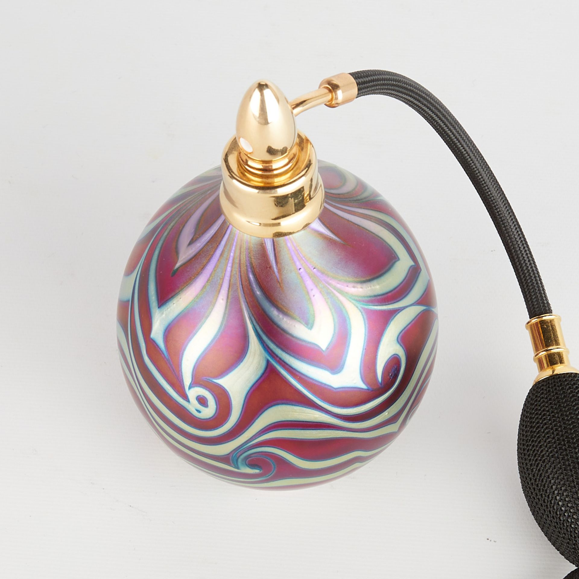 Daniel Lotton Purple Glass Perfume Atomizer - Image 7 of 10