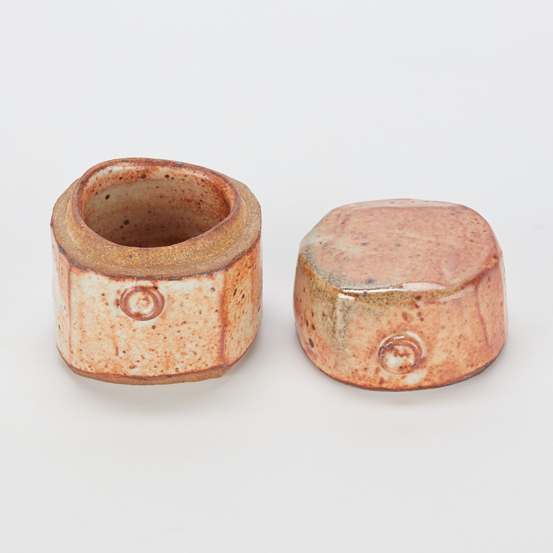 Warren MacKenzie Shino Ceramic Box - Marked - Bild 6 aus 9