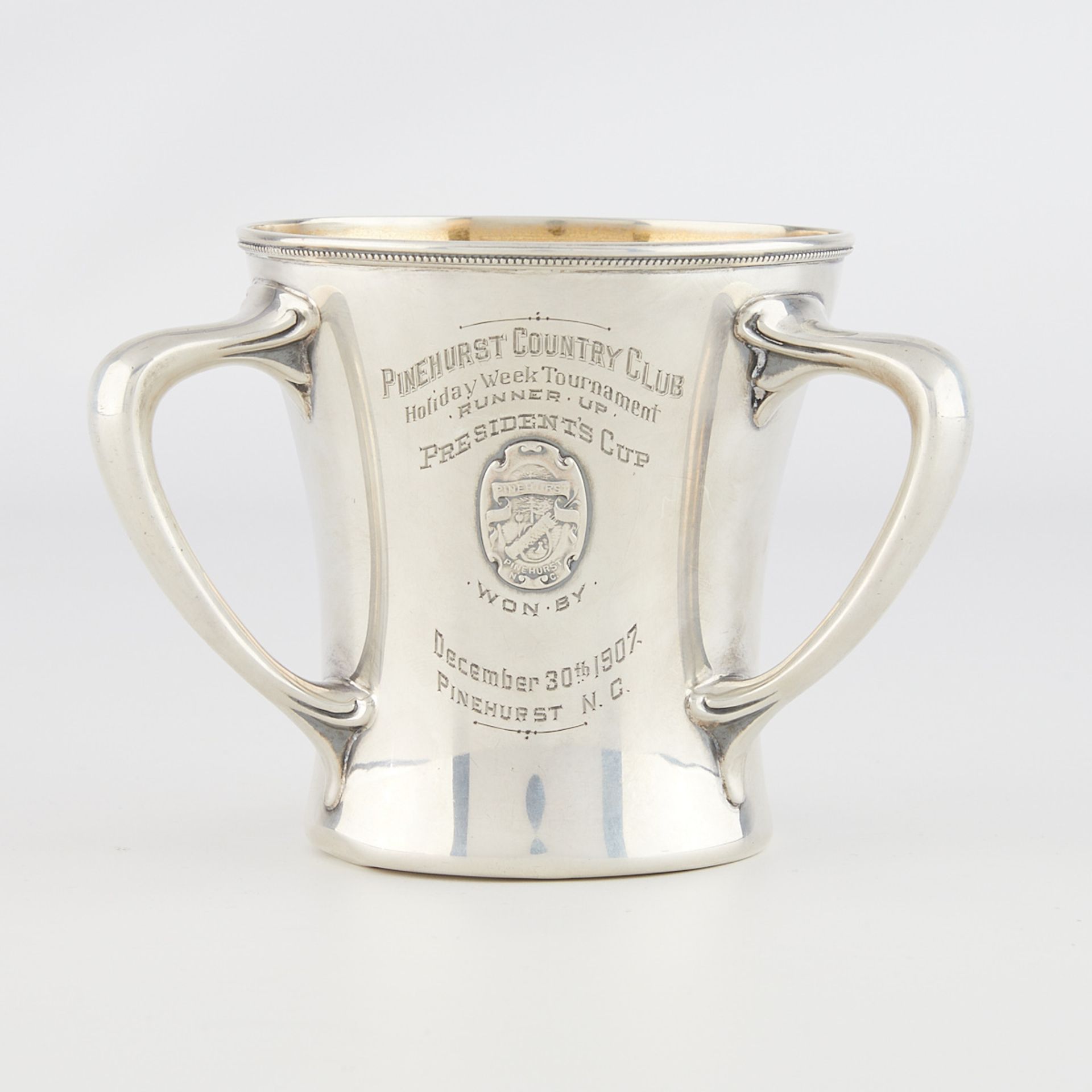 Gorham Tri-Handle Sterling Silver Cup 8.84 ozt - Bild 3 aus 7