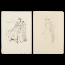 2 James Whistler Studio Lithographs 1890s