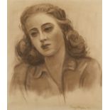 Dewey Albinson Portrait Drawing of a Woman