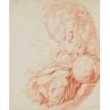 Eustache Le Sueur Urania Muse of Astronomy Drawing