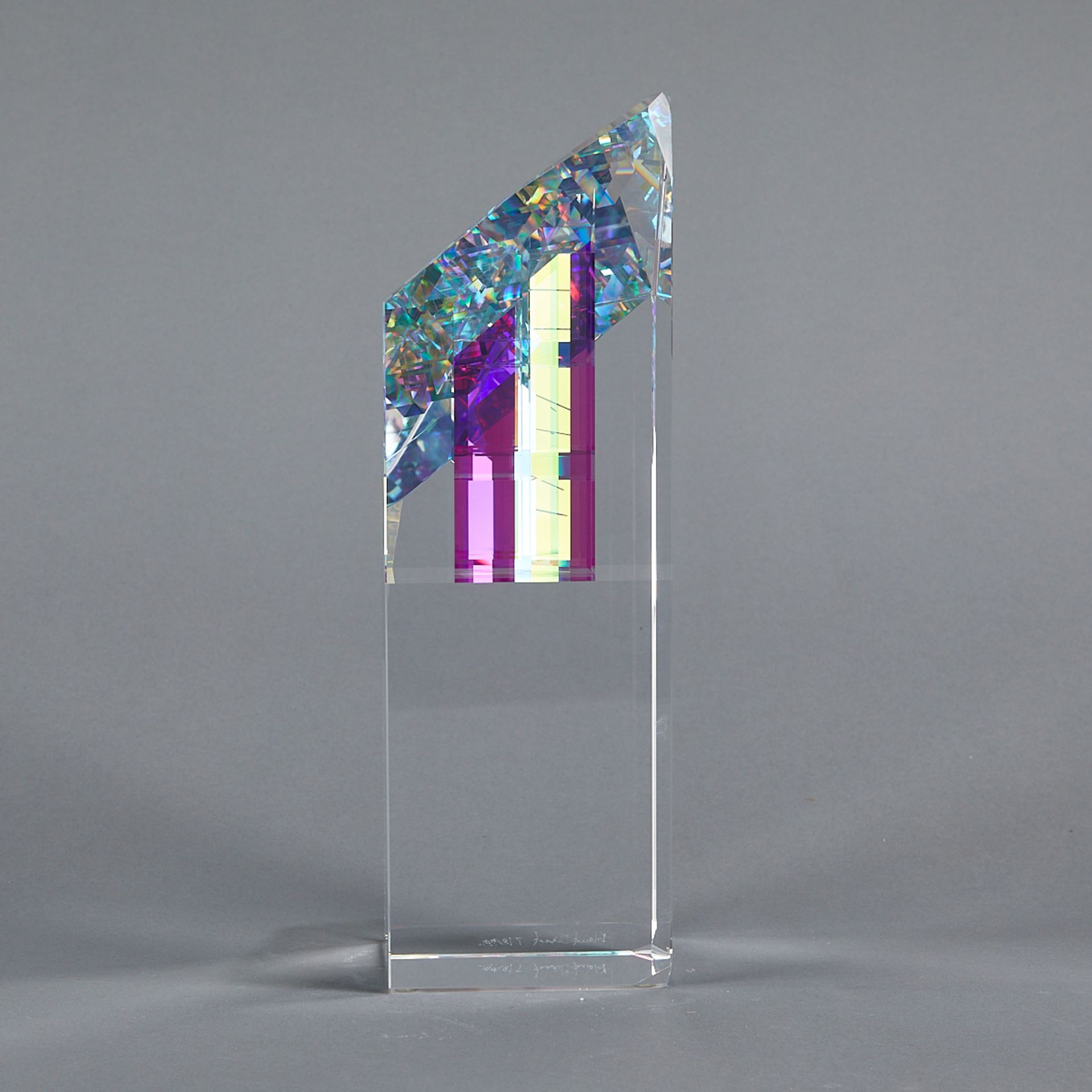 Toland Sand "Dichroic Revelation" Glass Sculpture - Bild 4 aus 10