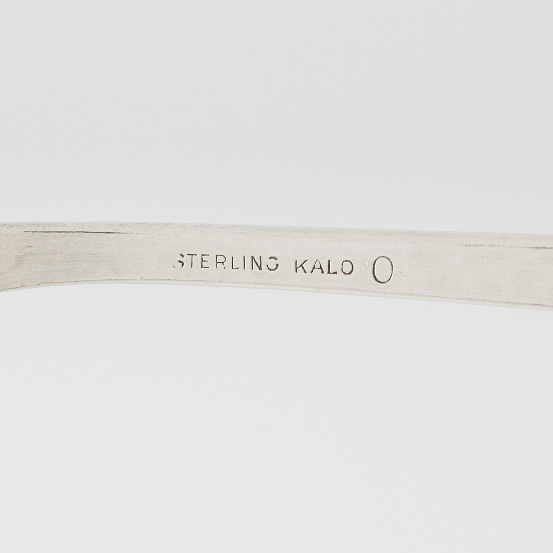 7 Pcs Kalo Shop Sterling Plate & Flatware ex Asher - Bild 8 aus 10