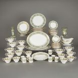 79 Pcs Wedgwood Gold Columbia Sage Green Service