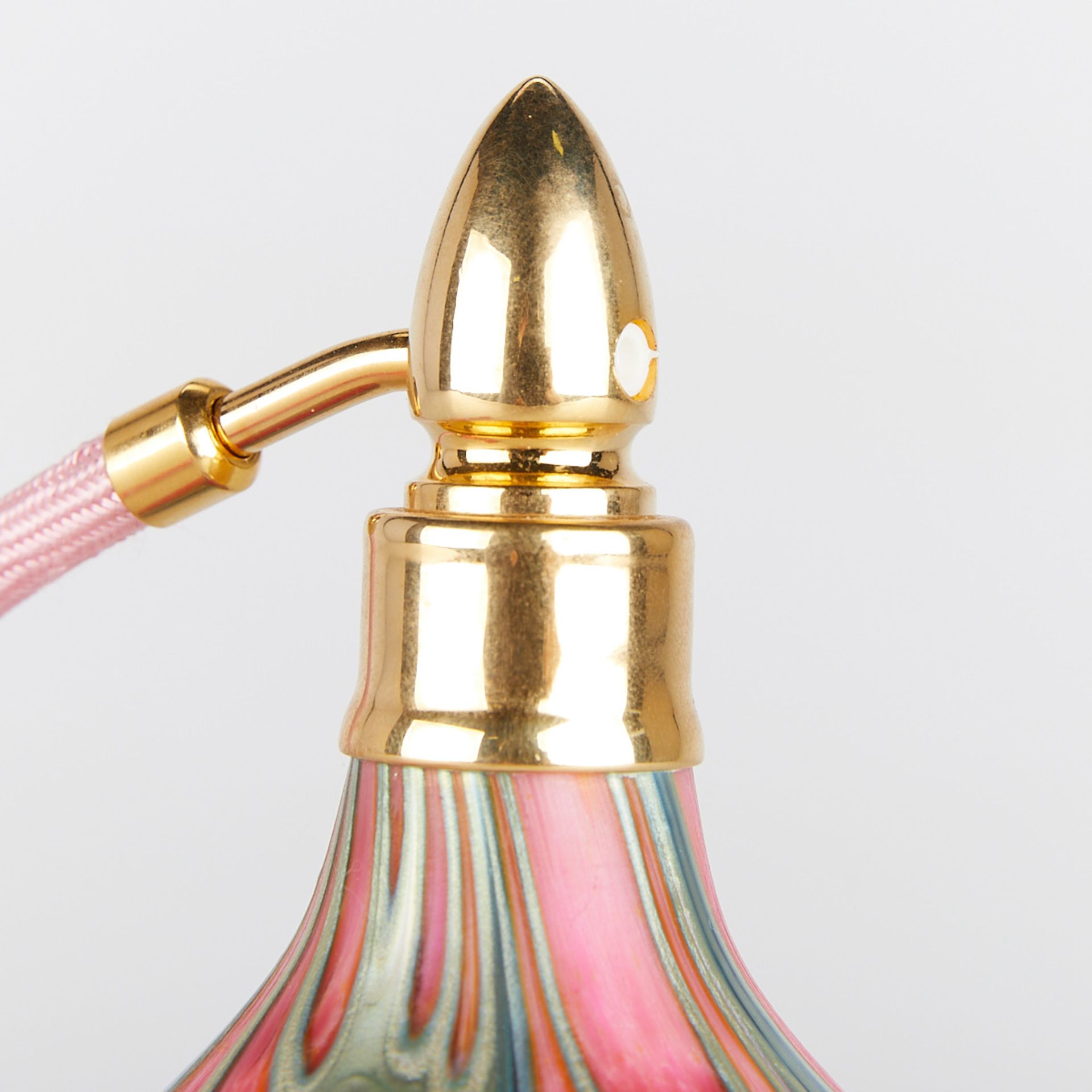 Daniel Lotton Pink Glass Perfume Atomizer - Image 9 of 9