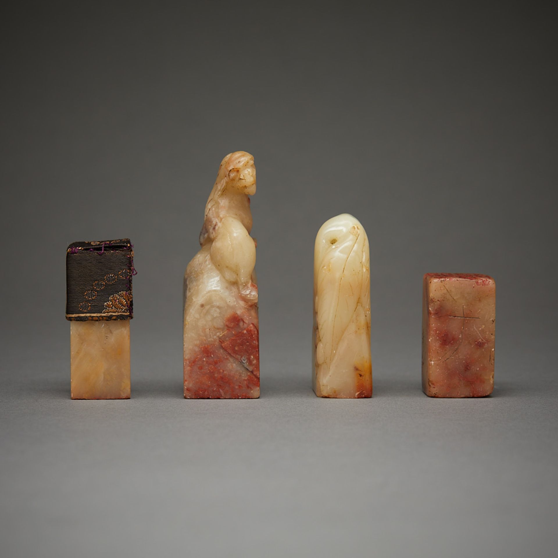4 Chinese Carved Soapstone Seals - Image 5 of 12