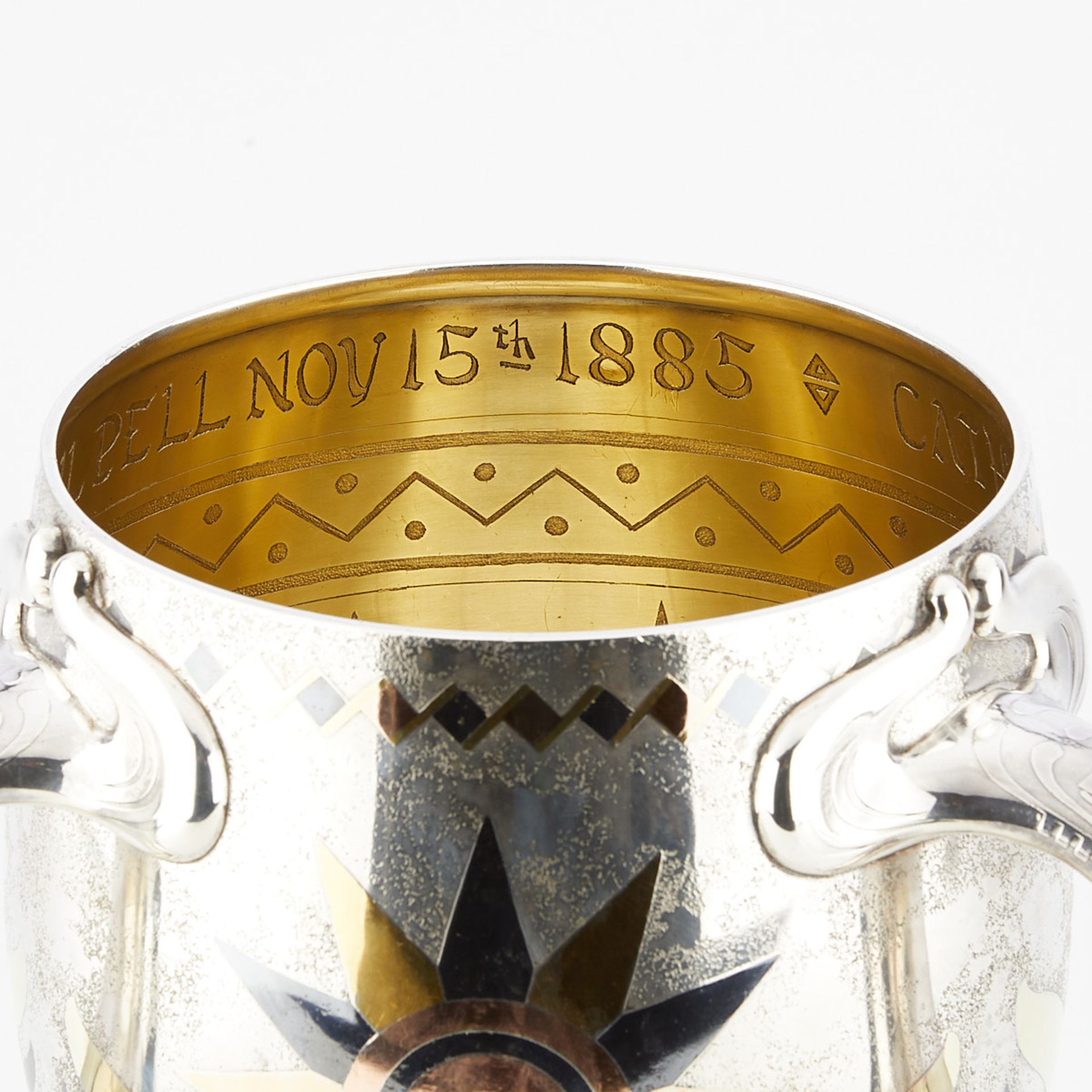 Large Tiffany Sterling Trophy Cup 83.21 Troy oz - Image 12 of 20