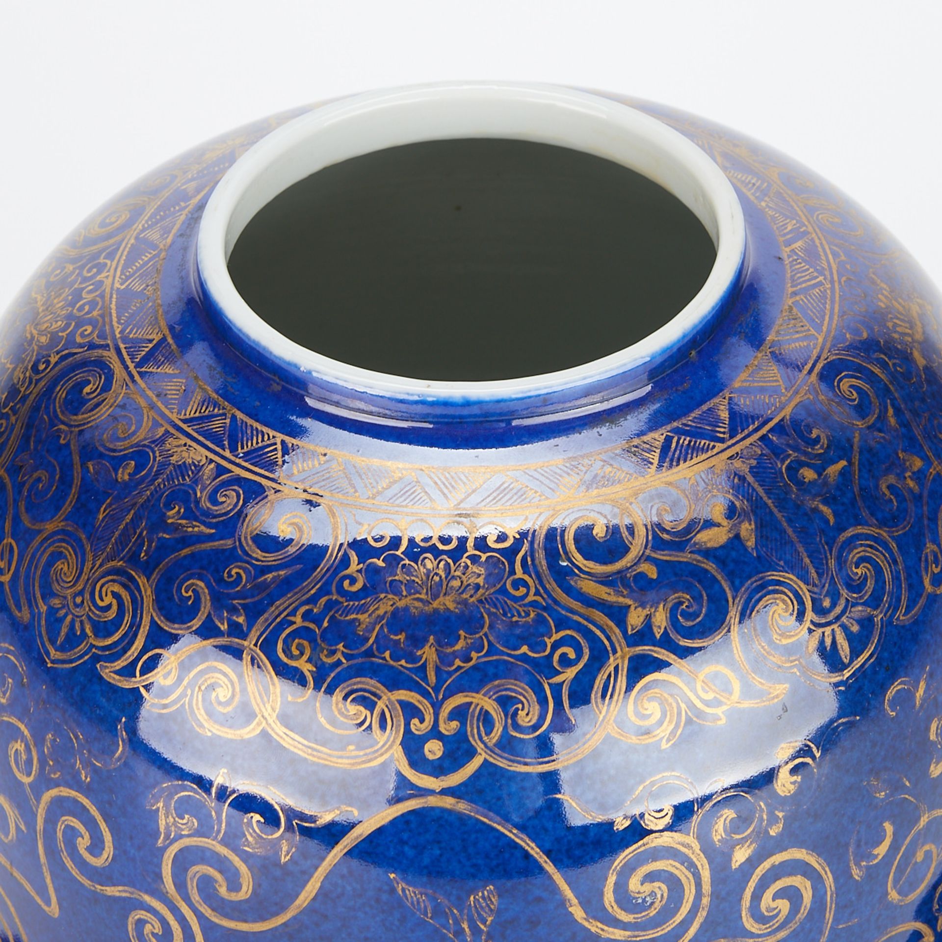 18th c. Chinese Powder Blue Porcelain Vase - Image 2 of 9