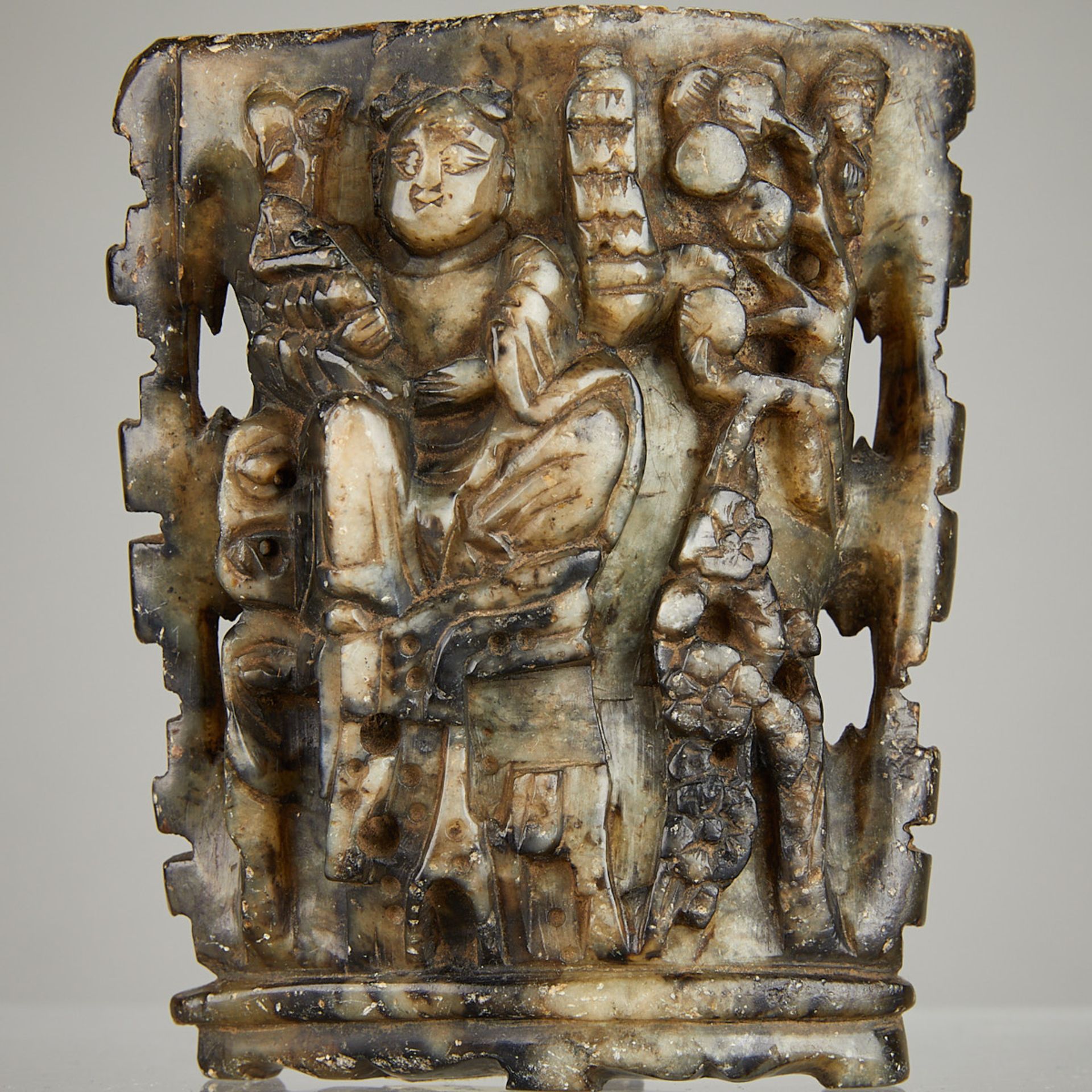 4 Chinese Carved Soapstone Objects - Image 2 of 14