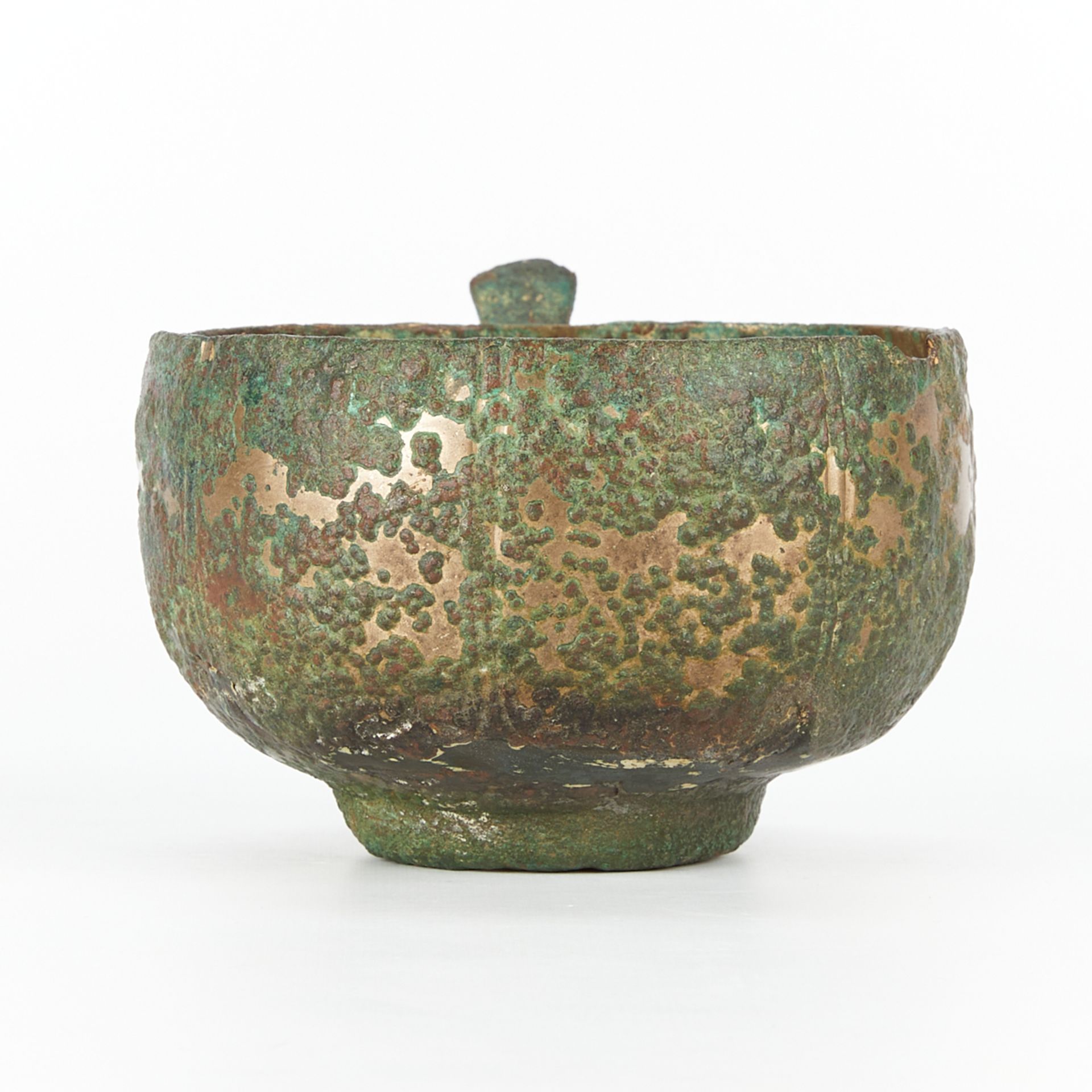 Chinese Silvered Copper Cup Likely Tang - Image 5 of 10