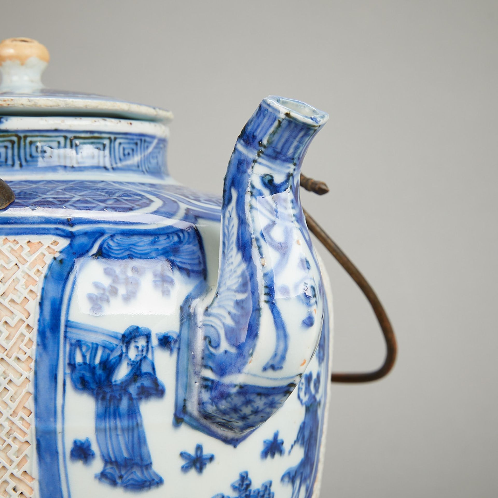 Rare Chinese Wanli Porcelain Blue & White Wine Pot - Image 16 of 30