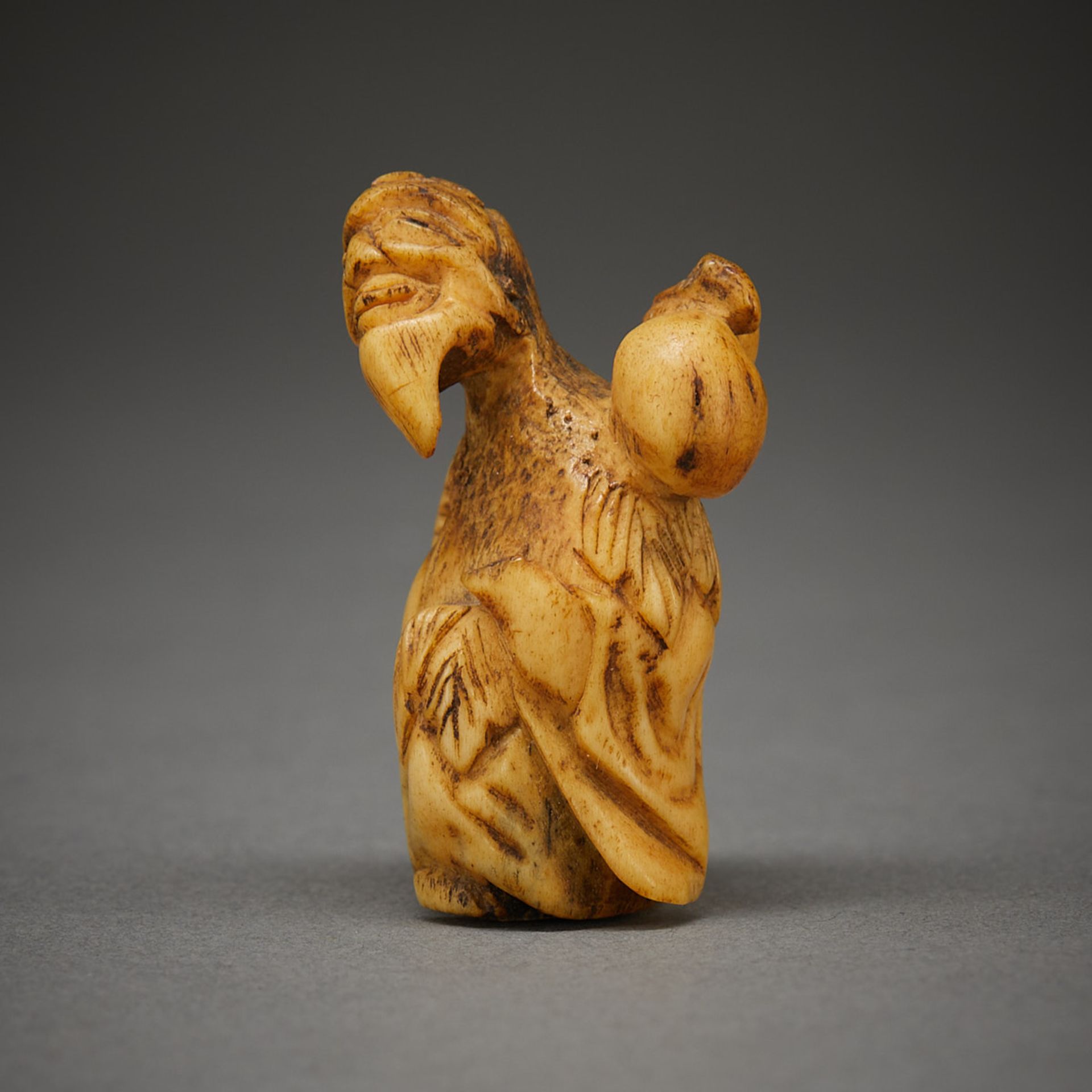 Chinese Carved Antler Netsuke - Image 3 of 8