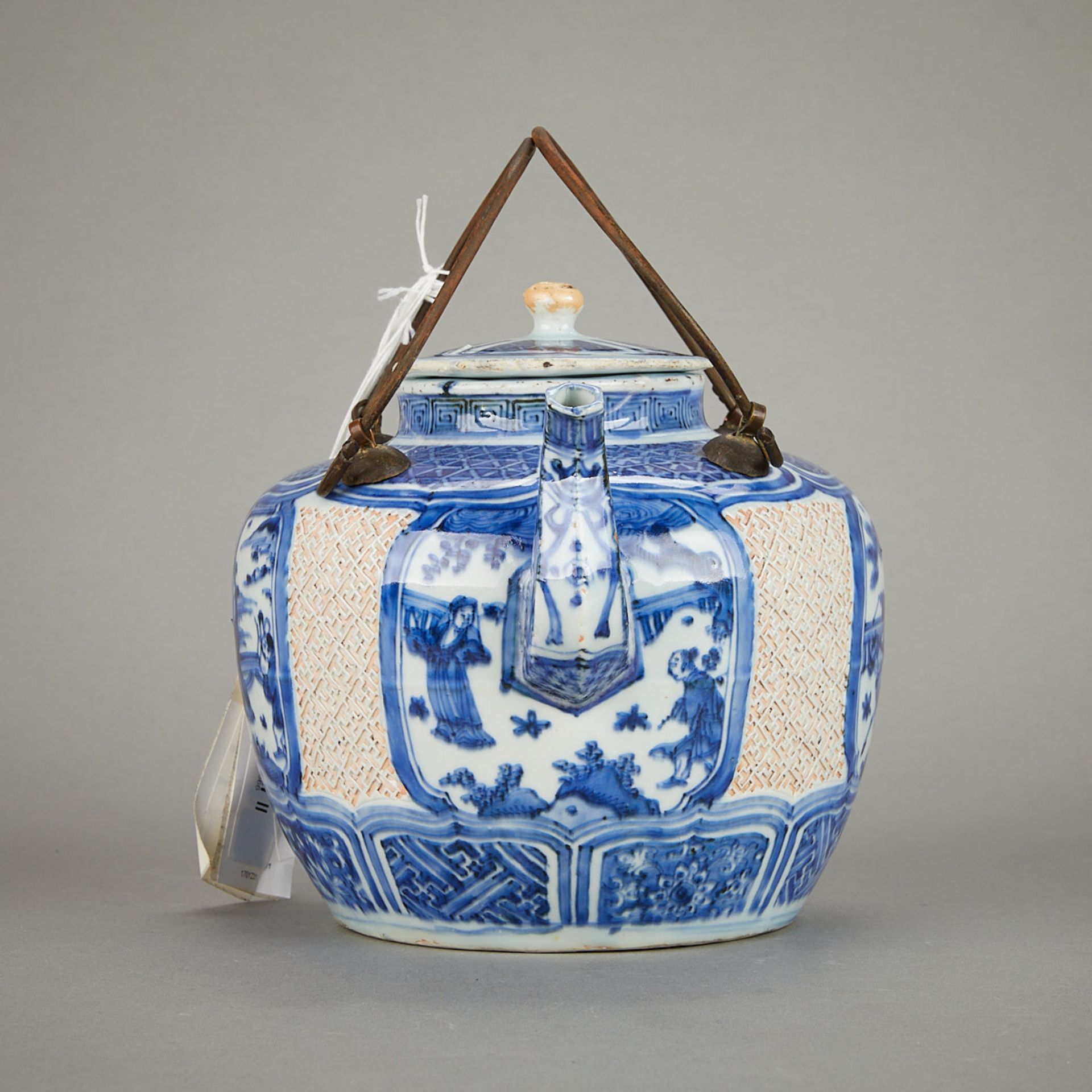 Rare Chinese Wanli Porcelain Blue & White Wine Pot - Image 7 of 30