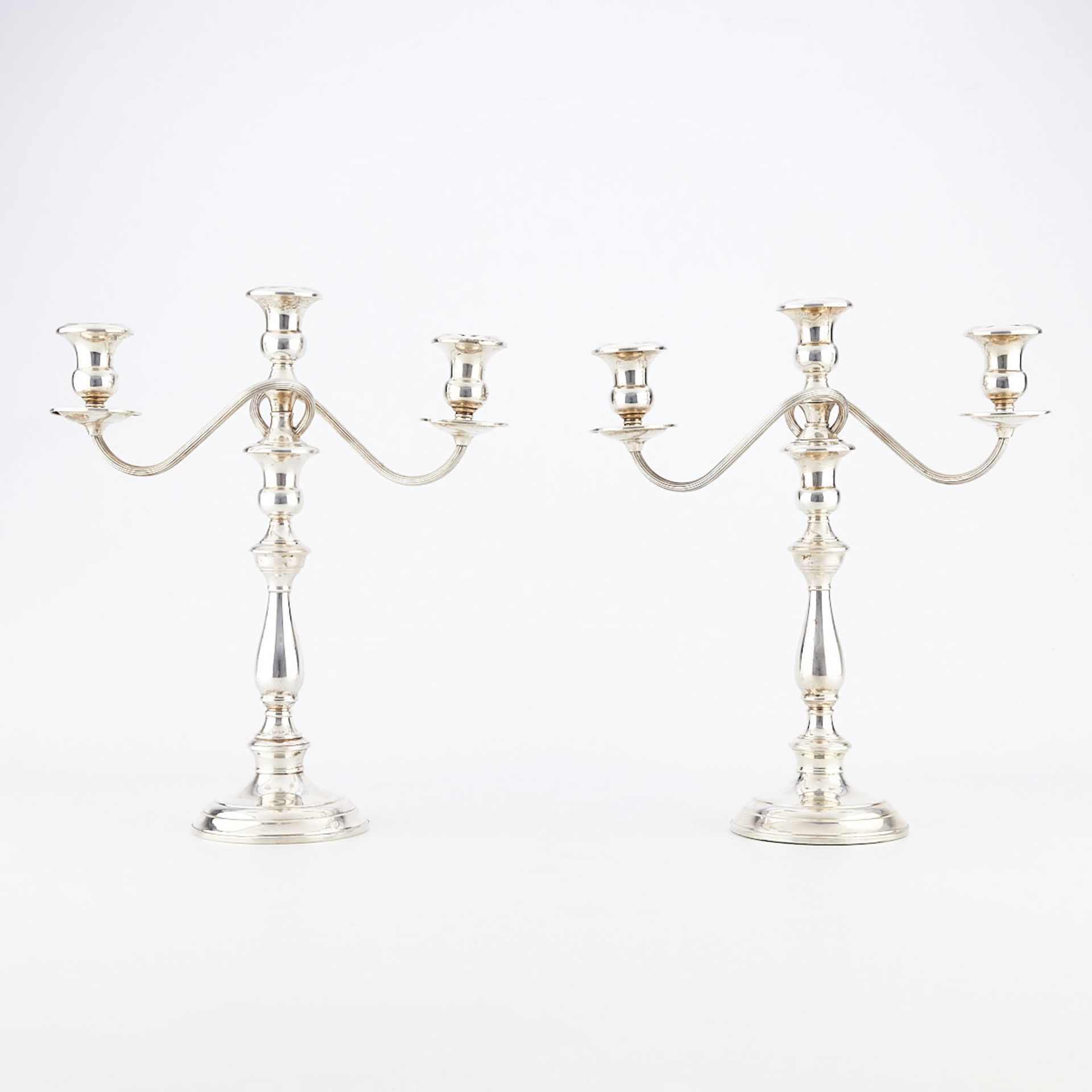 Pair of Whiting Sterling Silver Candelabra