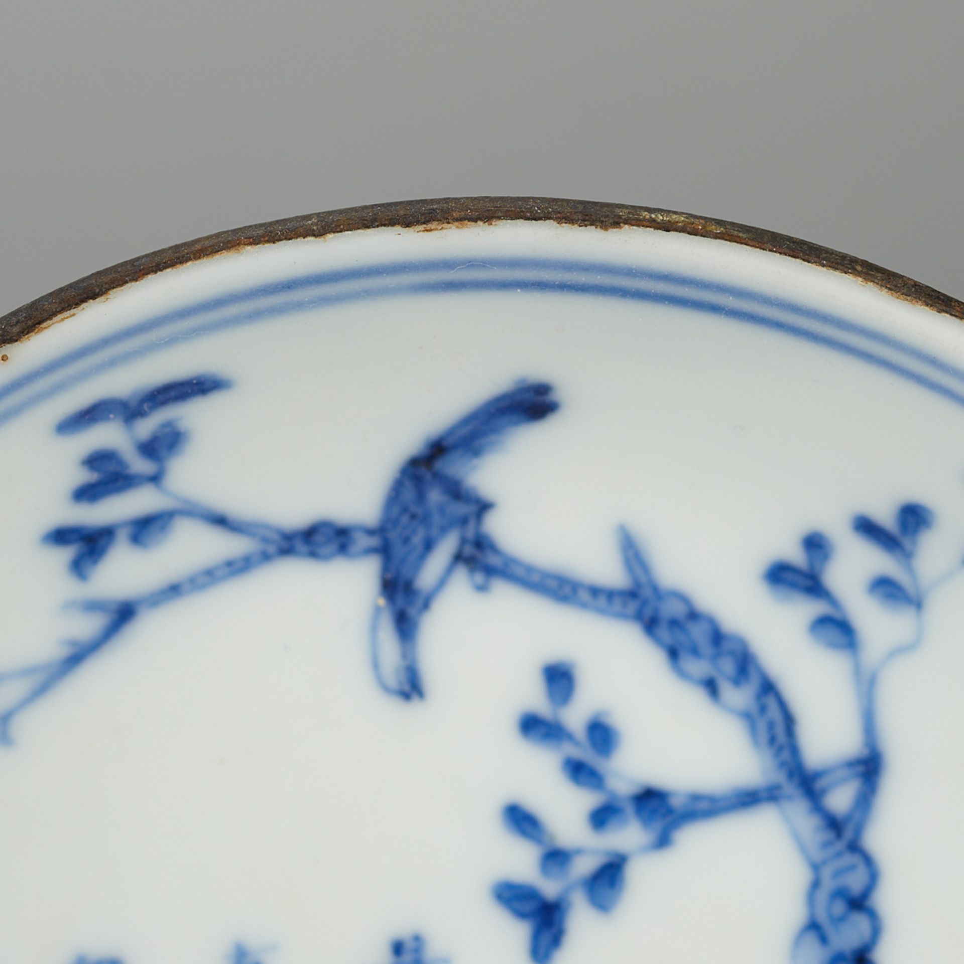 4 Bleu de Hue Chinese Porcelain Plates - Image 6 of 7