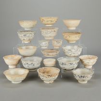 19 Chinese Shipwreck Ceramic Bowls