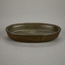 Chinese Carved Soapstone Bonsai Tray