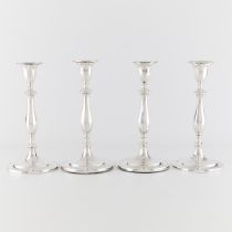 4 Sheffield Sterling Candlesticks 73.5 Troy oz