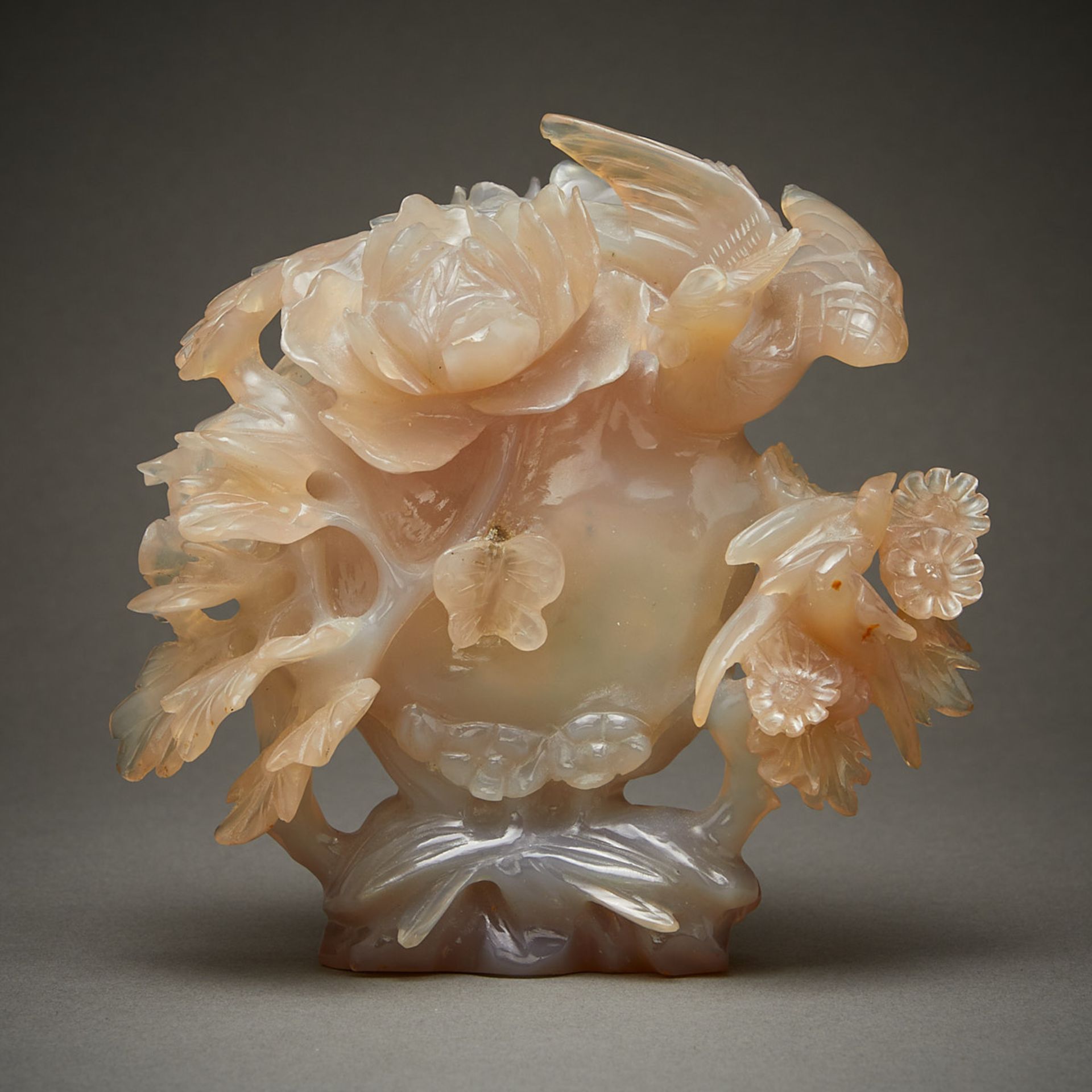 Chinese Agate Carving of Birds - Bild 3 aus 15
