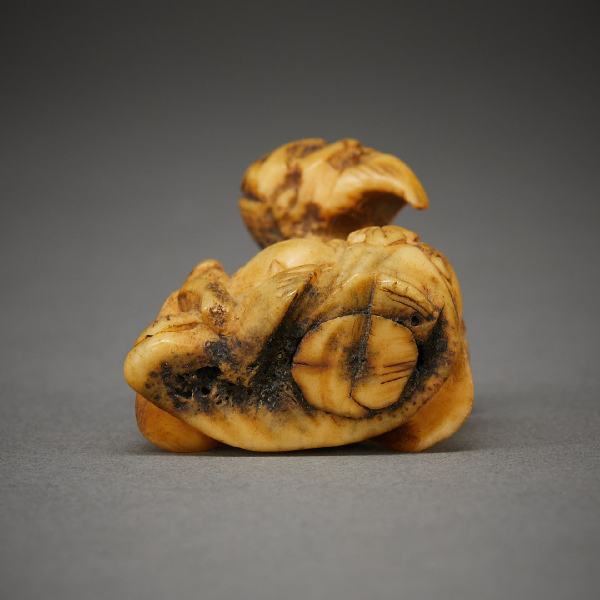 Chinese Carved Antler Netsuke - Image 6 of 8