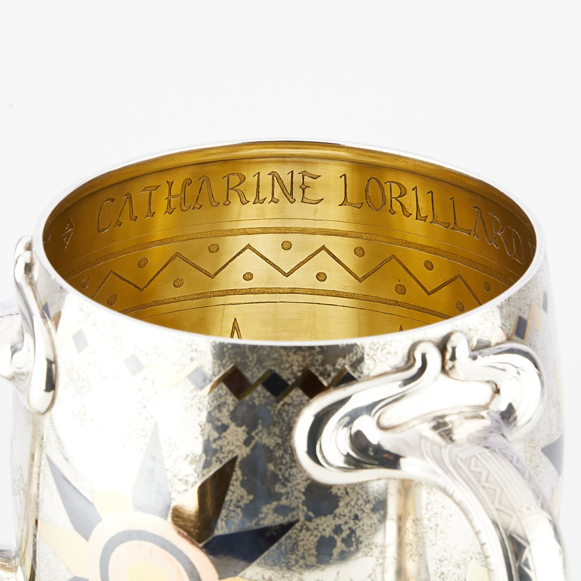 Large Tiffany Sterling Trophy Cup 83.21 Troy oz - Image 8 of 20