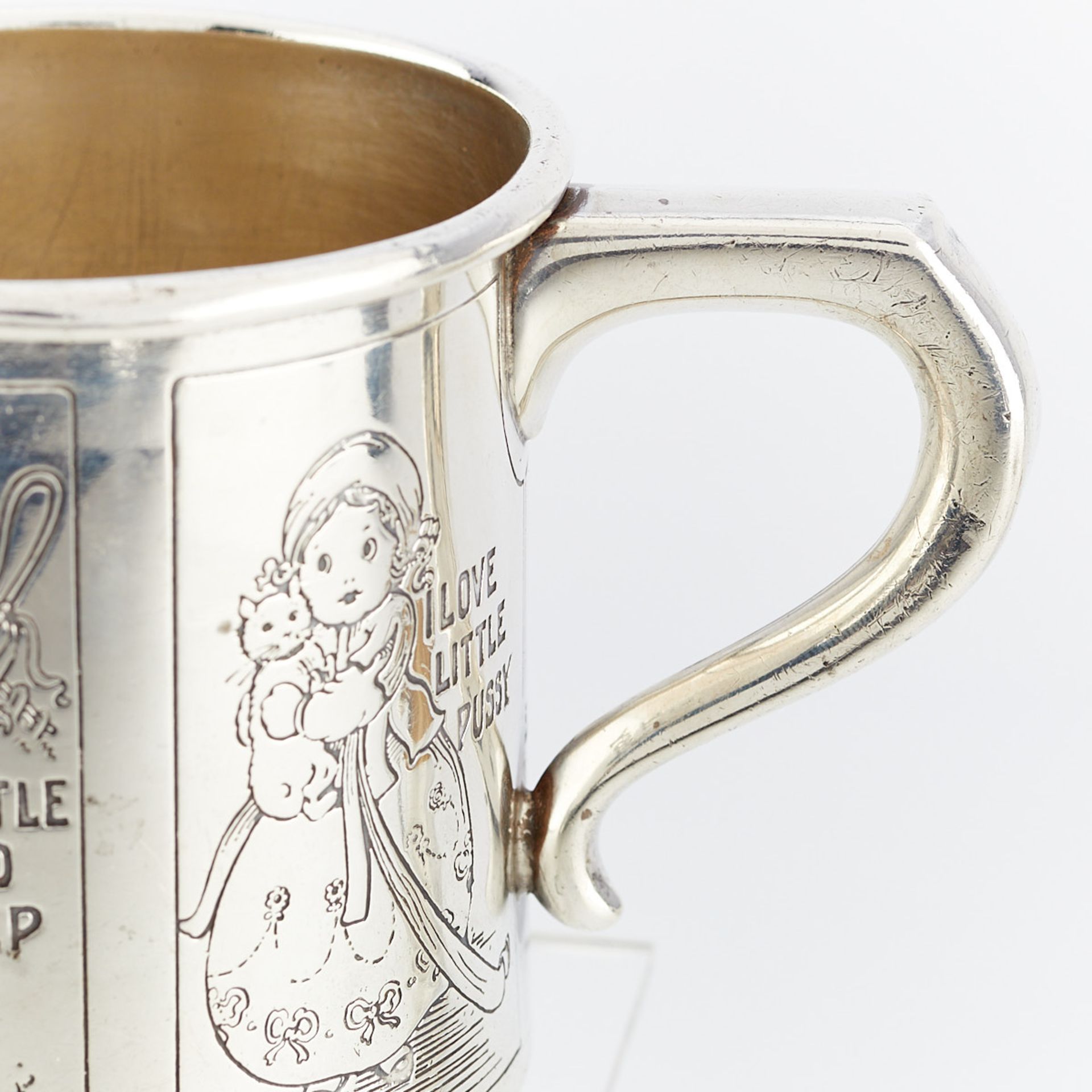 3 Sterling Silver Children's Mugs - Image 2 of 16