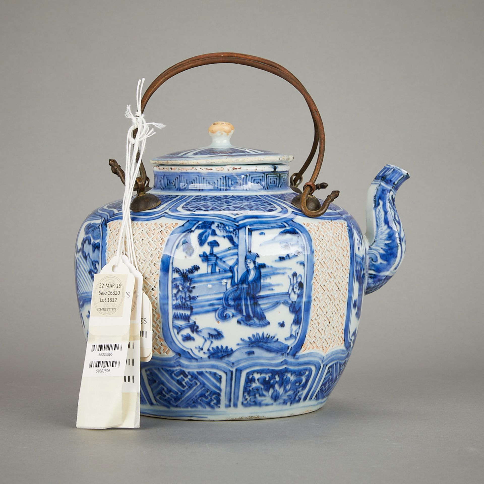 Rare Chinese Wanli Porcelain Blue & White Wine Pot - Image 4 of 30