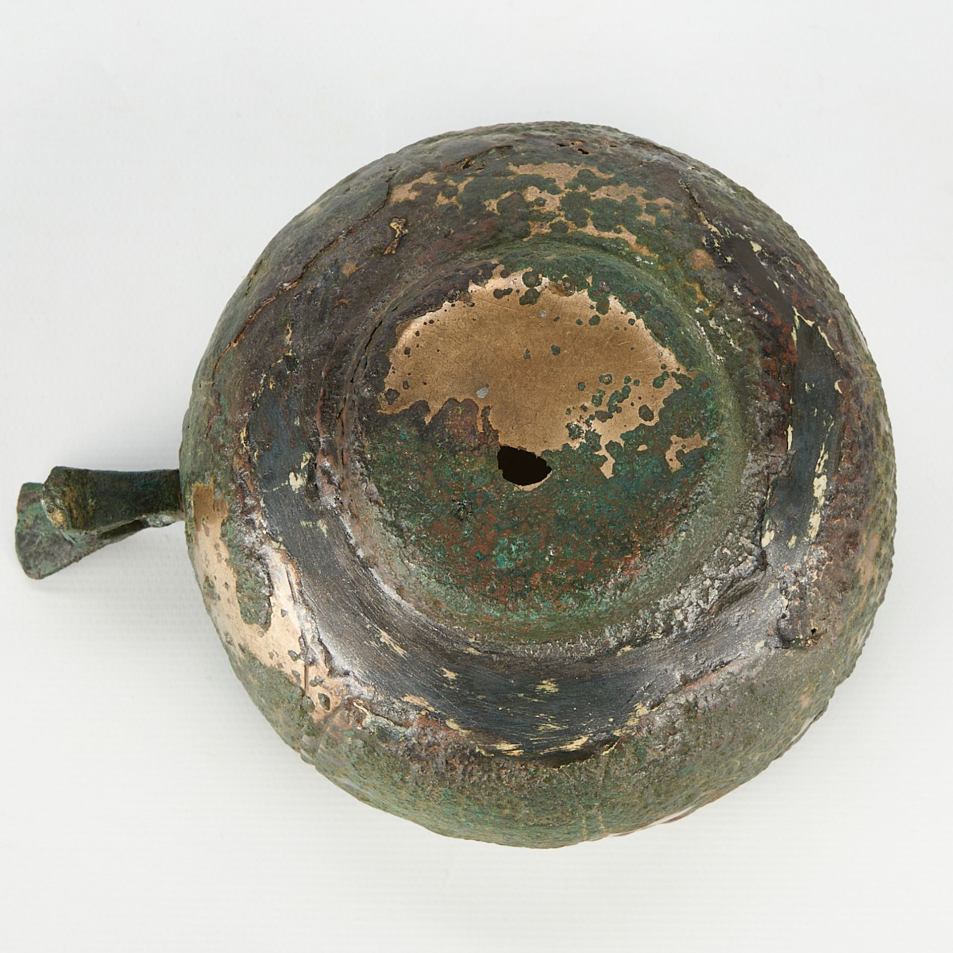 Chinese Silvered Copper Cup Likely Tang - Image 7 of 10