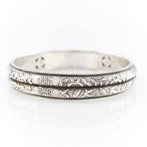 19th c. Chinese Silver Wedding Bangle