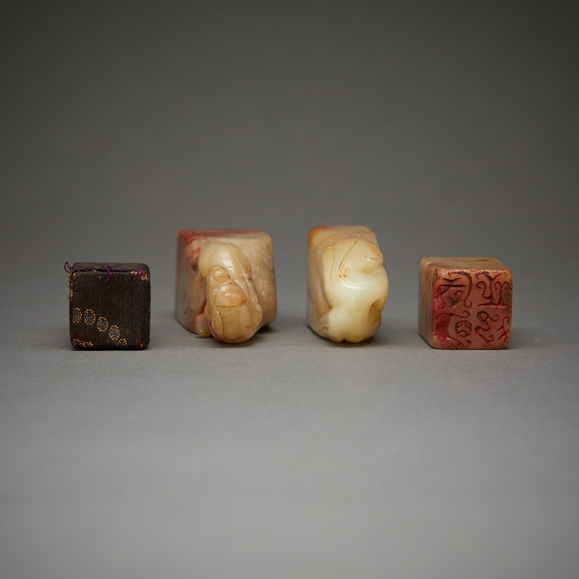 4 Chinese Carved Soapstone Seals - Image 6 of 12