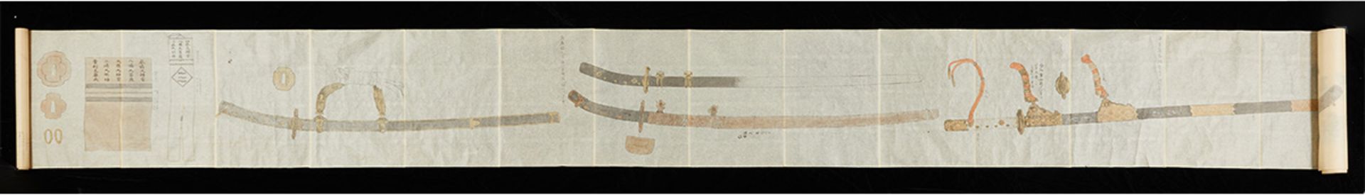 Japanese Scroll w/ Ceremonial Armor & Weapons - Bild 9 aus 21
