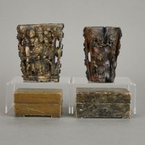 4 Chinese Carved Soapstone Objects