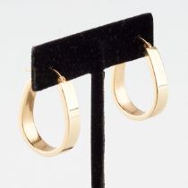 14k Yellow Gold Hoop Earrings